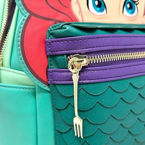 Loungefly Disney The Little Mermaid Ariel Cosplay Mini Backpack NWT - Picture 5 of 6